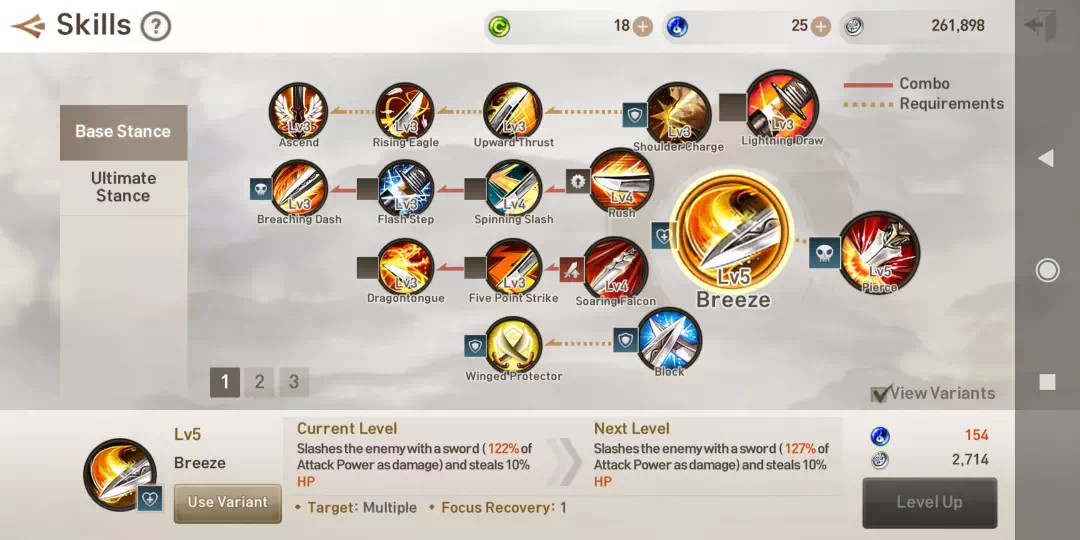 Blade and soul Skill leveling