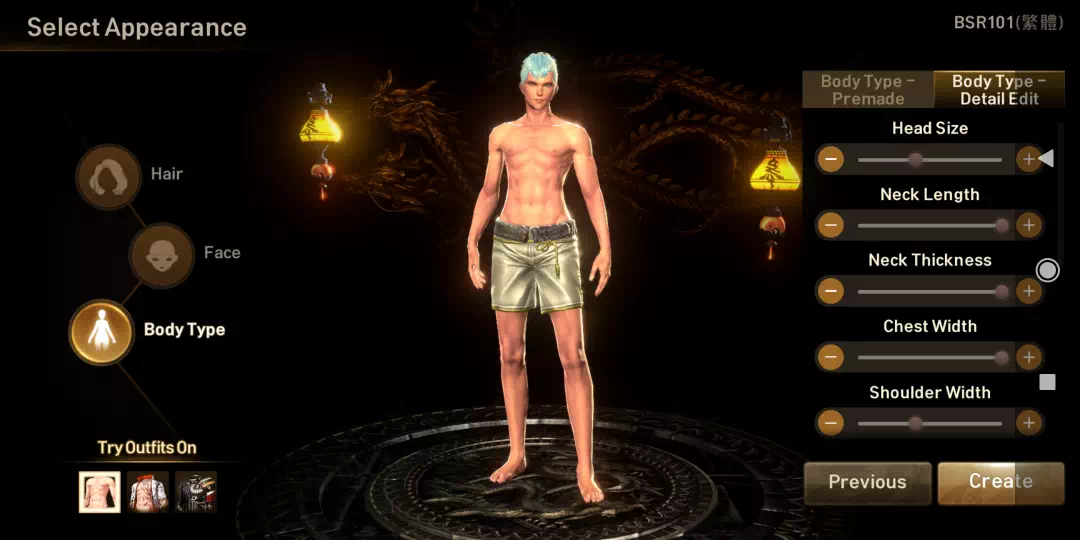 Blade and soul Revolution Character Creation