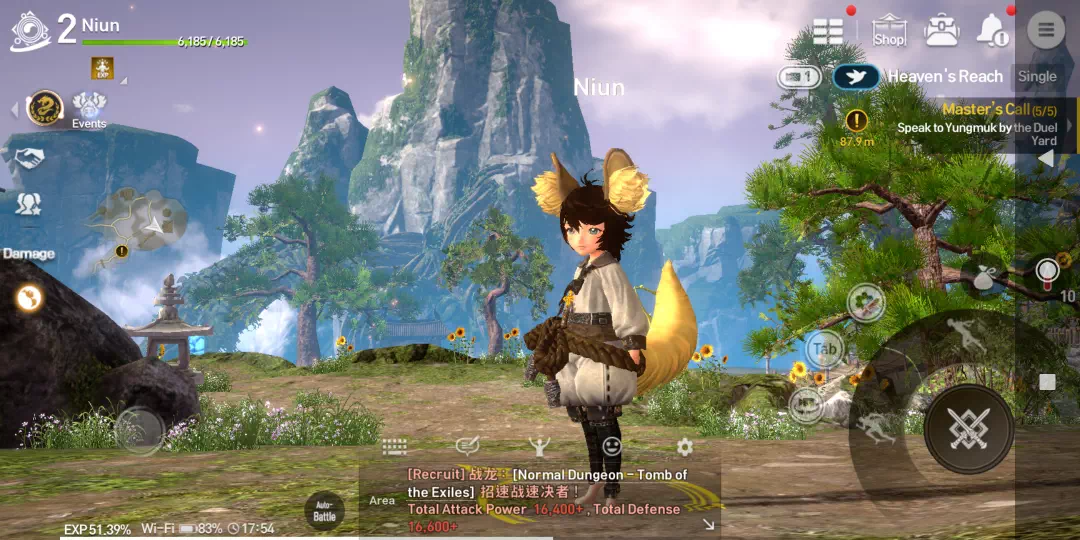 Blade and soul Revolution starting zone story